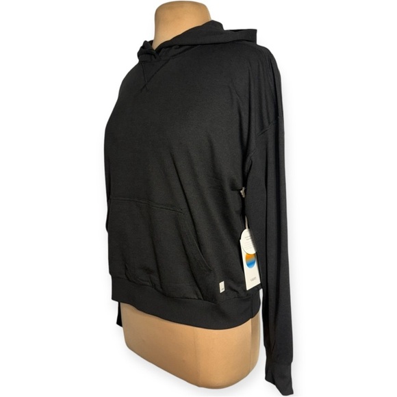 Vuori Black Heather Halo Modern Pullover Hoodie Women’s Size Large - Picture 3 of 10